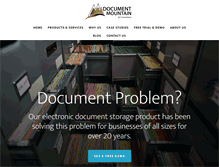 Tablet Screenshot of documentmountain.com
